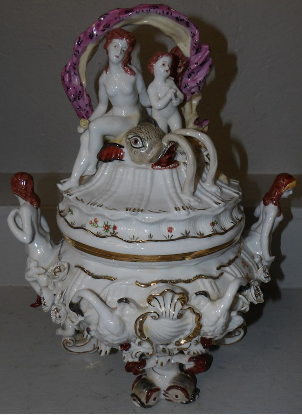 Antique Meissen Swan Service Tureen Reproduction